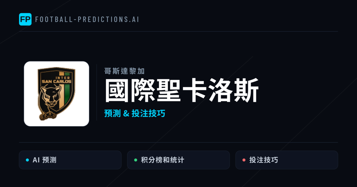 國際聖卡洛斯 運彩分析|足球預測與數據