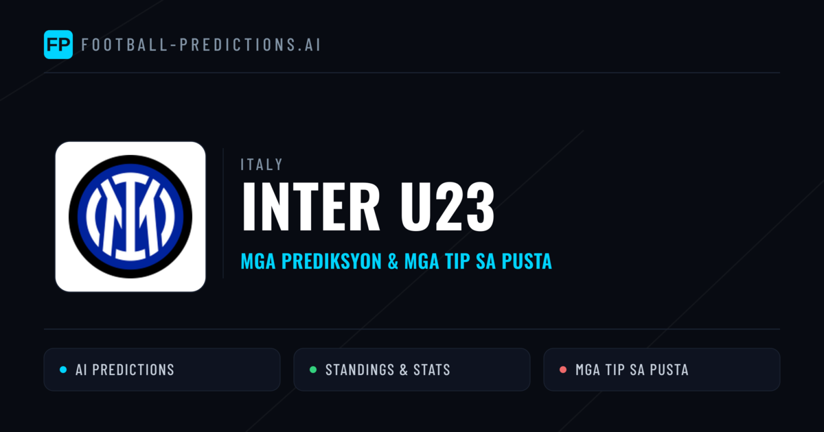 Inter U23 Predictions & Stats