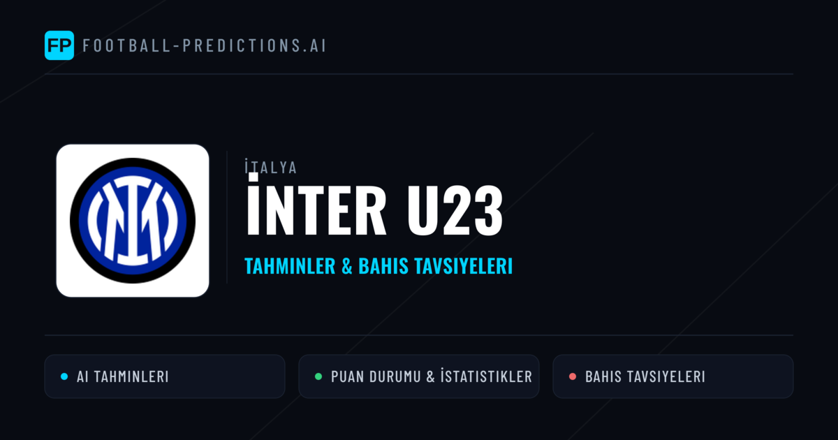 İnter U23 Tahminleri & İstatistikler