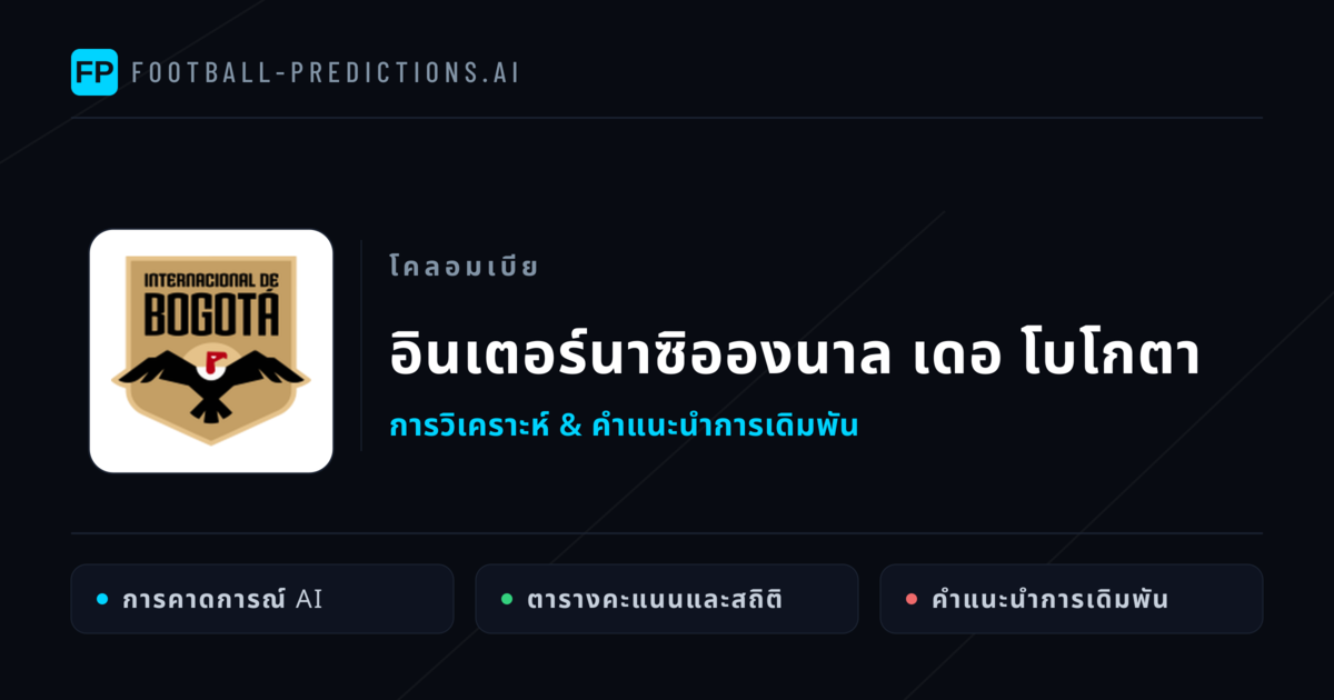อินเตอร์นาซิอองนาล เดอ โบโกตา การวิเคราะห์และสถิติ