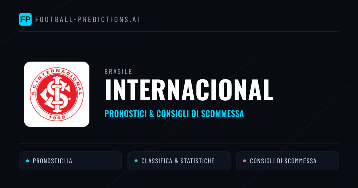 Pronostici e Statistiche Internacional