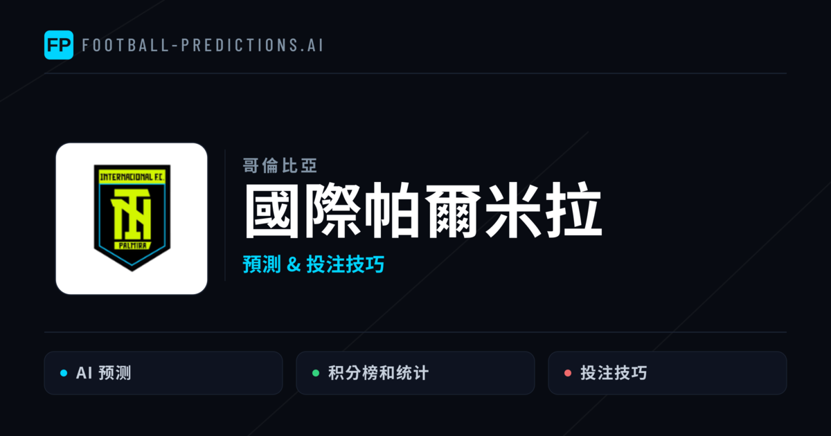 國際帕爾米拉 運彩分析|足球預測與數據
