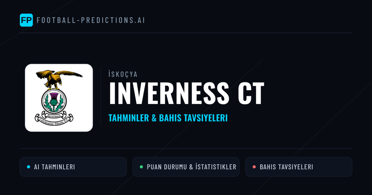 Inverness CT Tahminleri & İstatistikler