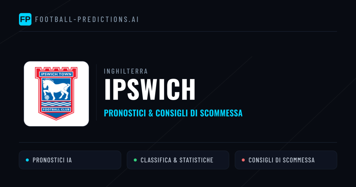 Pronostici e Statistiche Ipswich