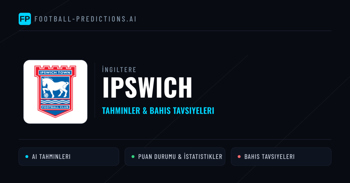 Ipswich Tahminleri & İstatistikler
