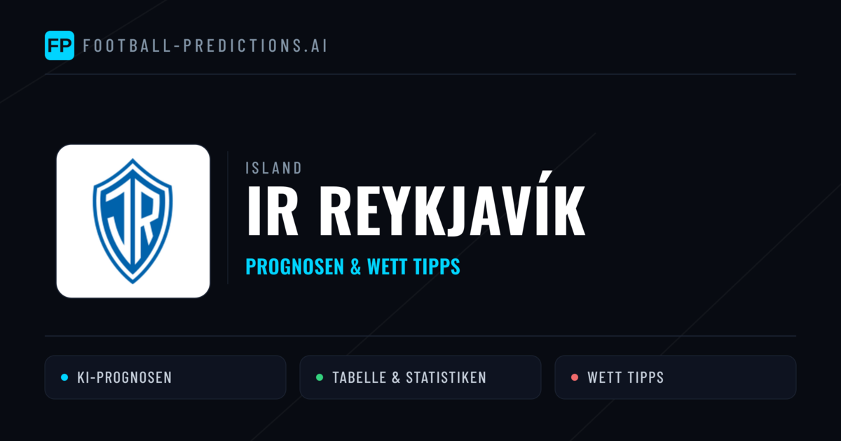 IR Reykjavík Prognosen & Statistiken