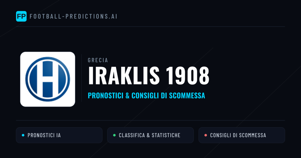 Pronostici e Statistiche Iraklis 1908
