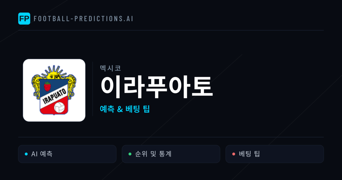 이라푸아토 축구 예측 & 통계