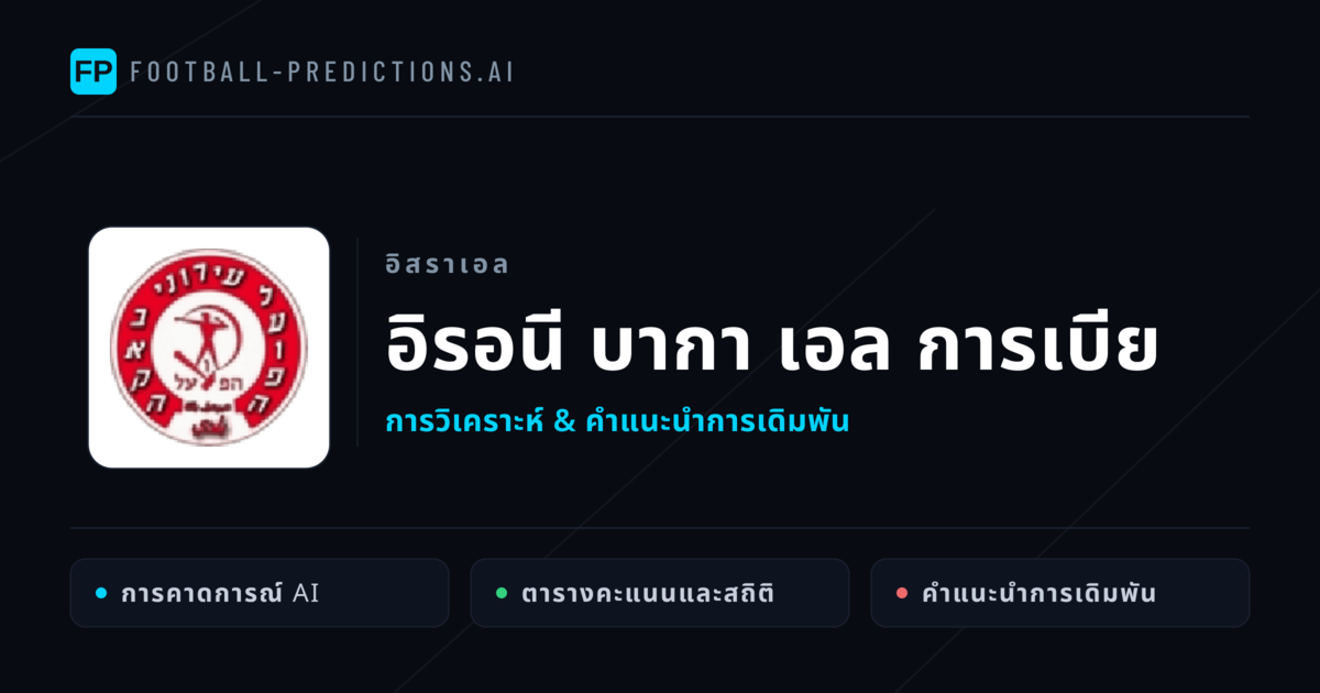 อิรอนี บากา เอล การเบีย การวิเคราะห์และสถิติ