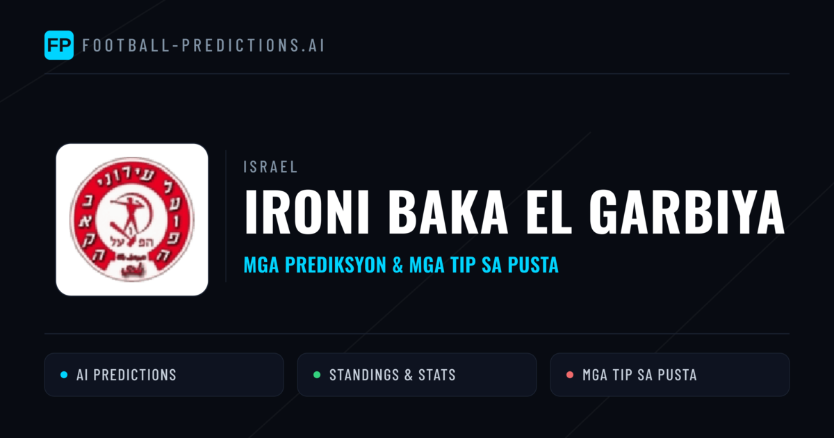 Ironi Baka El Garbiya Predictions & Stats