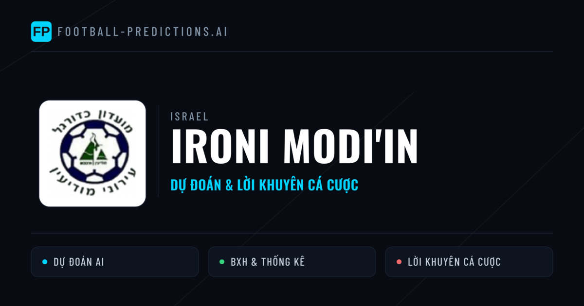 Ironi Modi'in Dự đoán & Thống kê