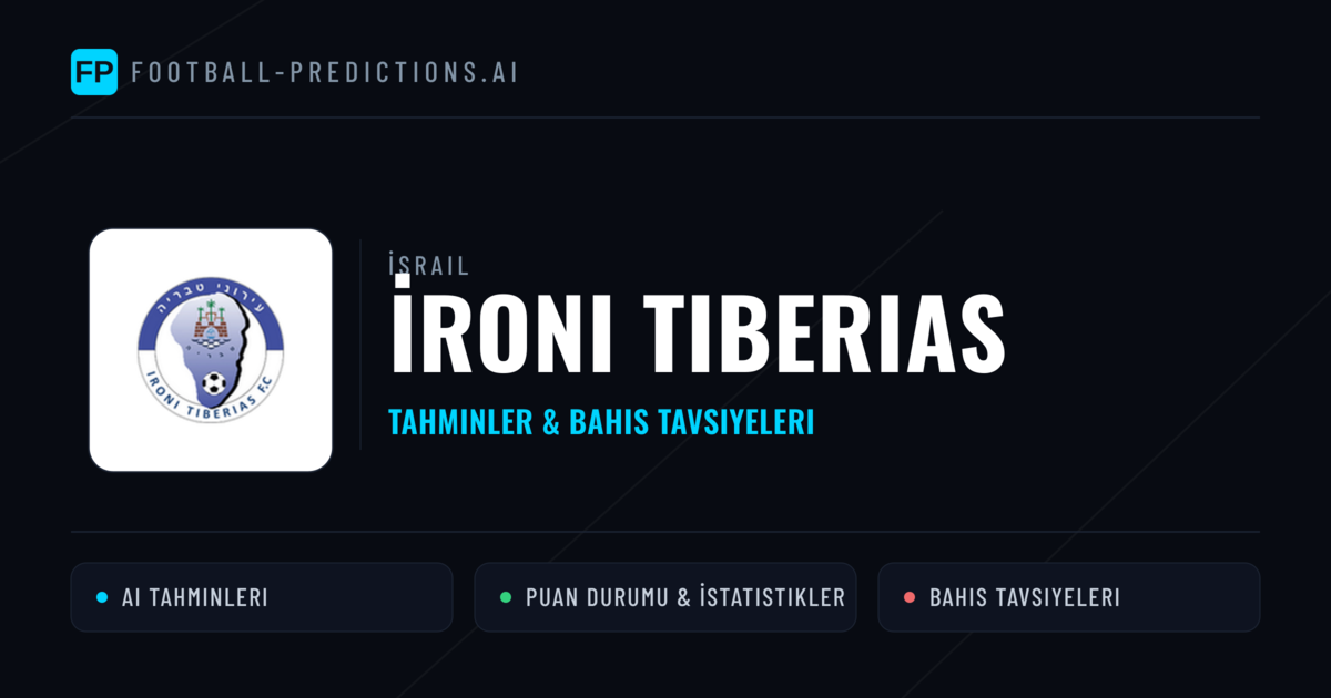 İroni Tiberias Tahminleri & İstatistikler