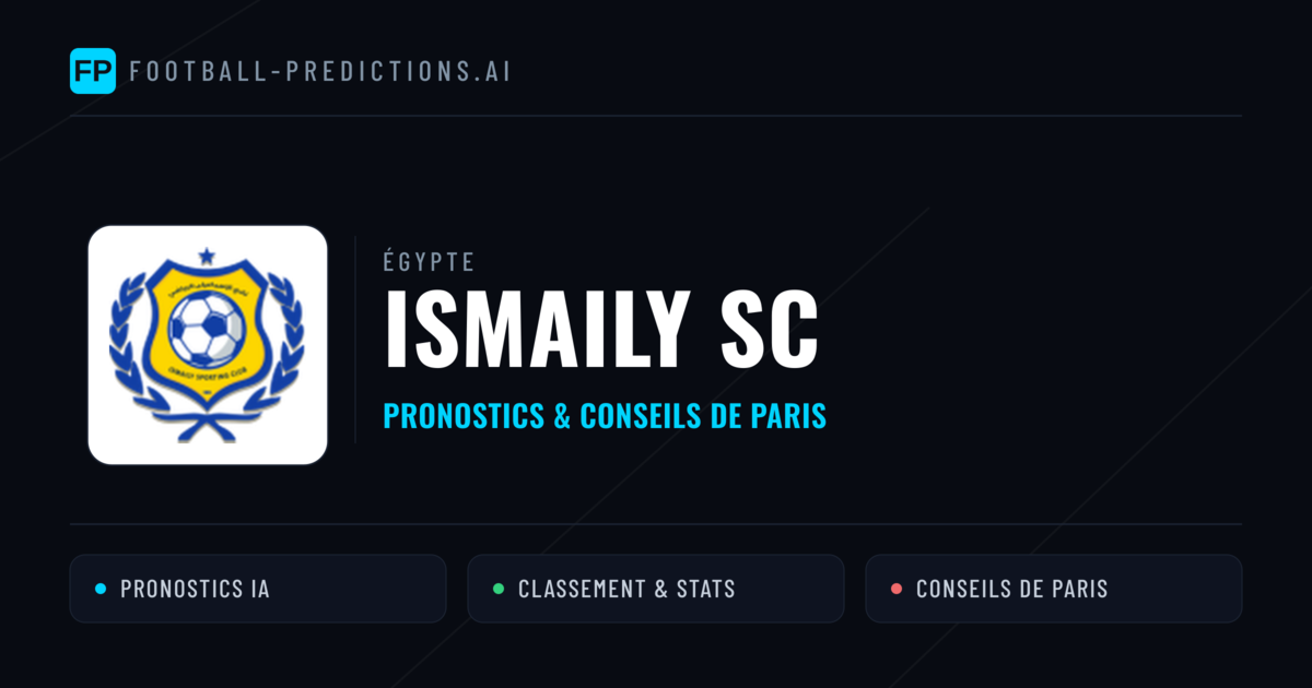 Ismaily SC Pronostics & Statistiques