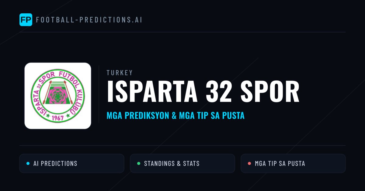 Isparta 32 Spor Predictions & Stats