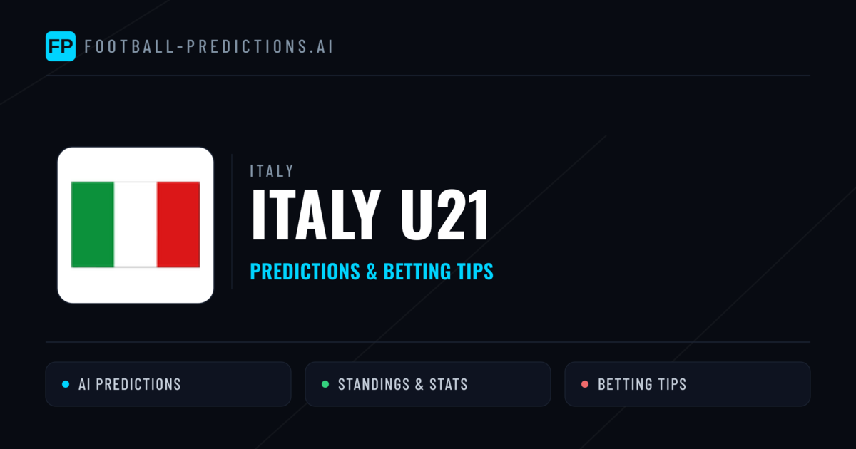 Italy U21 Predictions & Stats