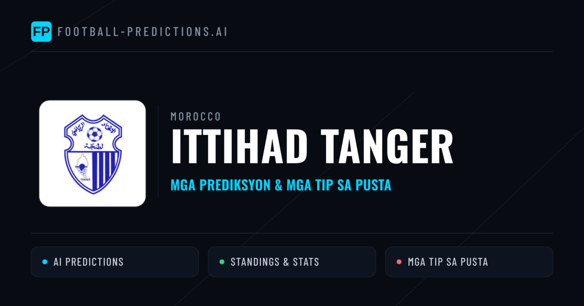 Ittihad Tanger Predictions & Stats