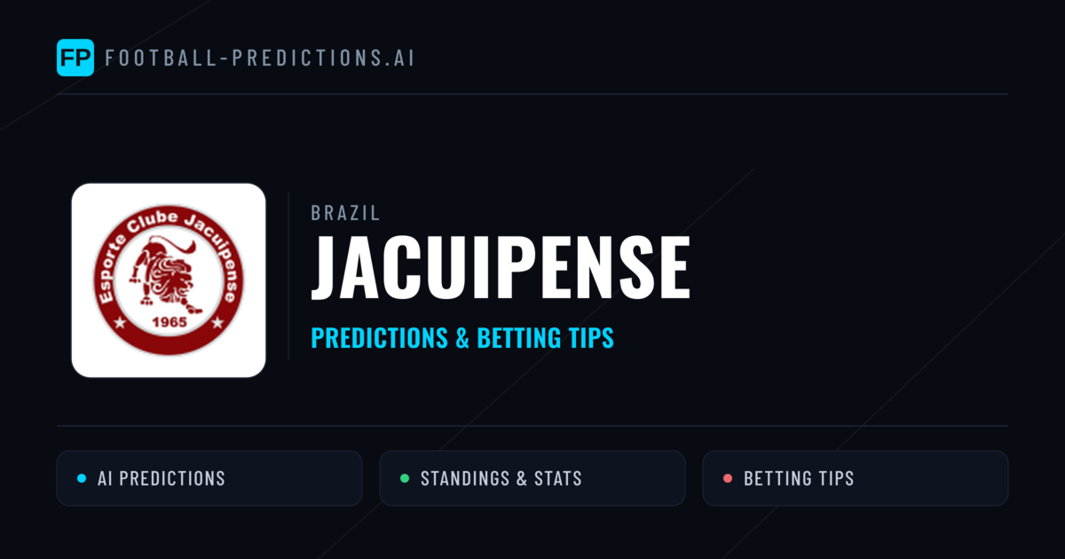 Jacuipense Predictions & Stats
