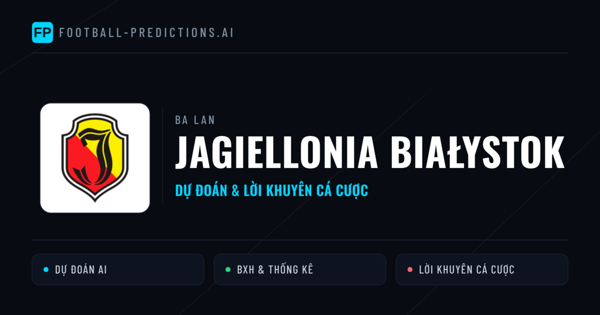 Jagiellonia Białystok Dự đoán & Thống kê