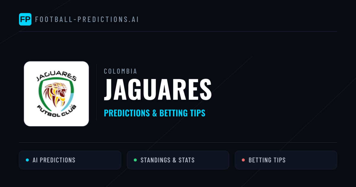 Jaguares Predictions & Stats