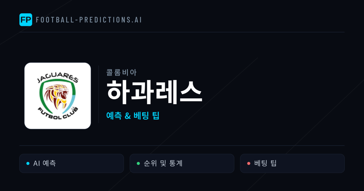 하과레스 축구 예측 & 통계