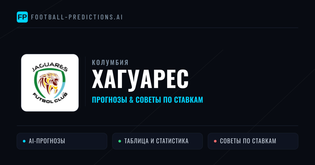 Хагуарес прогнозы и статистика