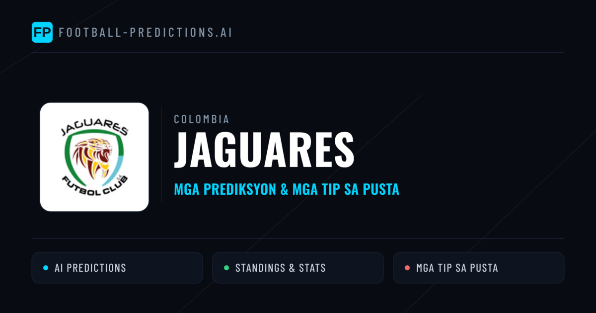 Jaguares Predictions & Stats