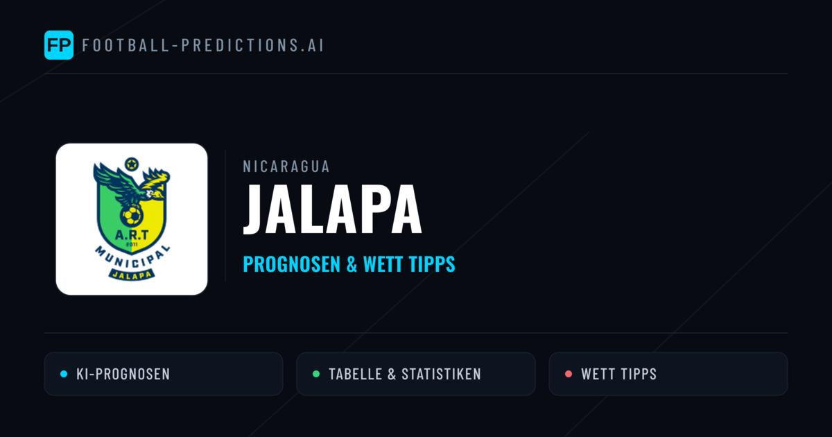 Jalapa Prognosen & Statistiken
