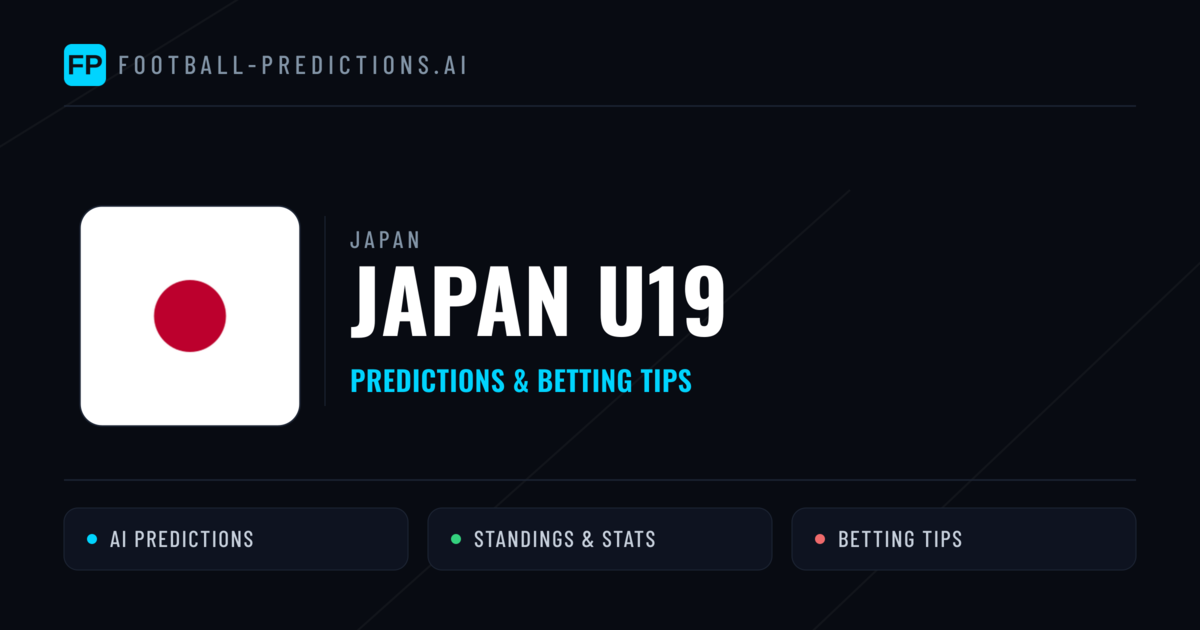 Japan U19 Predictions & Stats