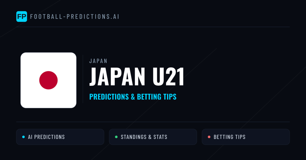 Japan U21 Predictions & Stats