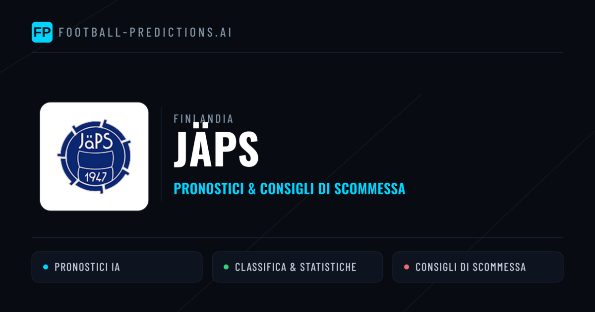 Pronostici e Statistiche JäPS