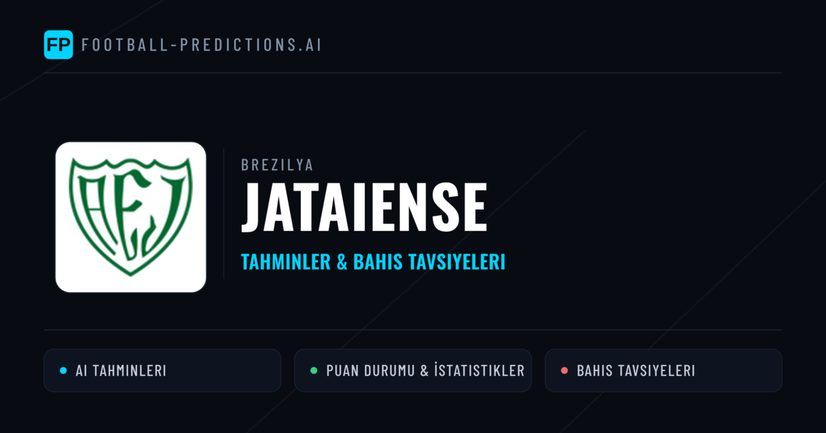 Jataiense Tahminleri & İstatistikler