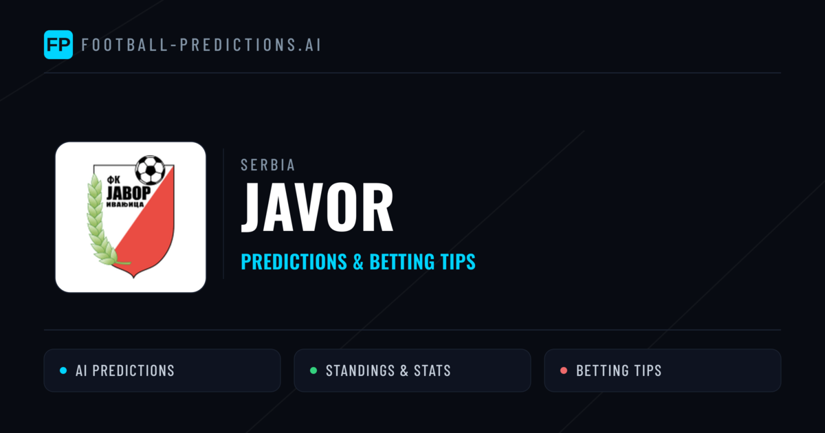 Javor Predictions & Stats