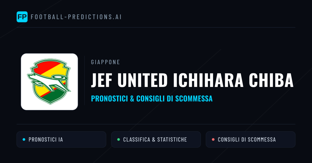 Pronostici e Statistiche JEF United Ichihara Chiba