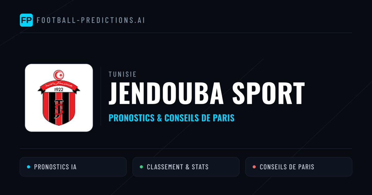 Jendouba Sport Pronostics & Statistiques