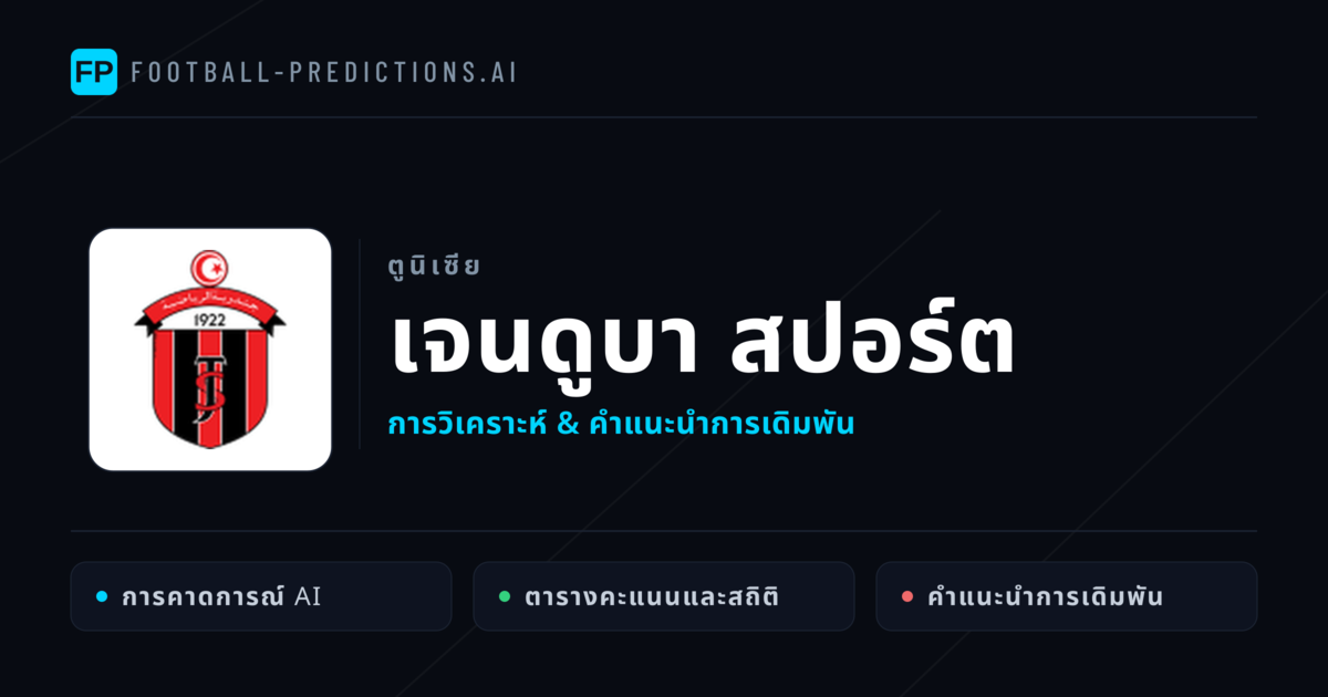 เจนดูบา สปอร์ต การวิเคราะห์และสถิติ