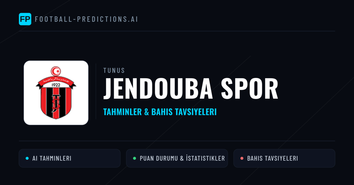 Jendouba Spor Tahminleri & İstatistikler