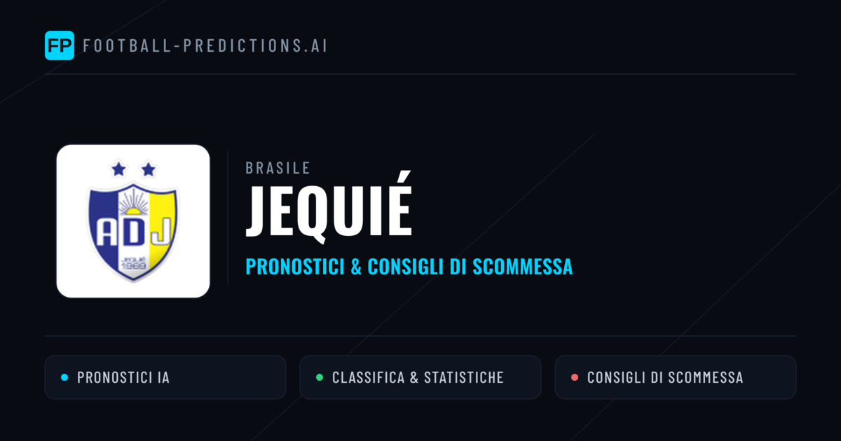 Pronostici e Statistiche Jequié