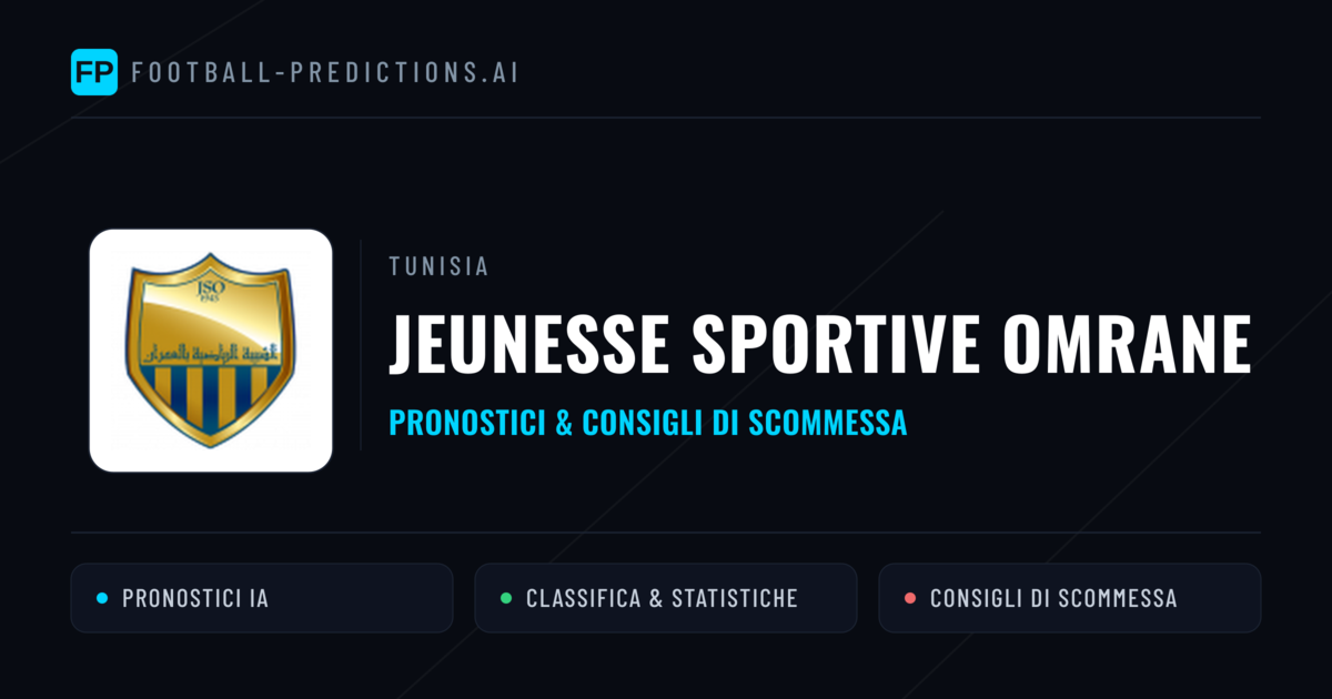 Pronostici e Statistiche Jeunesse Sportive Omrane