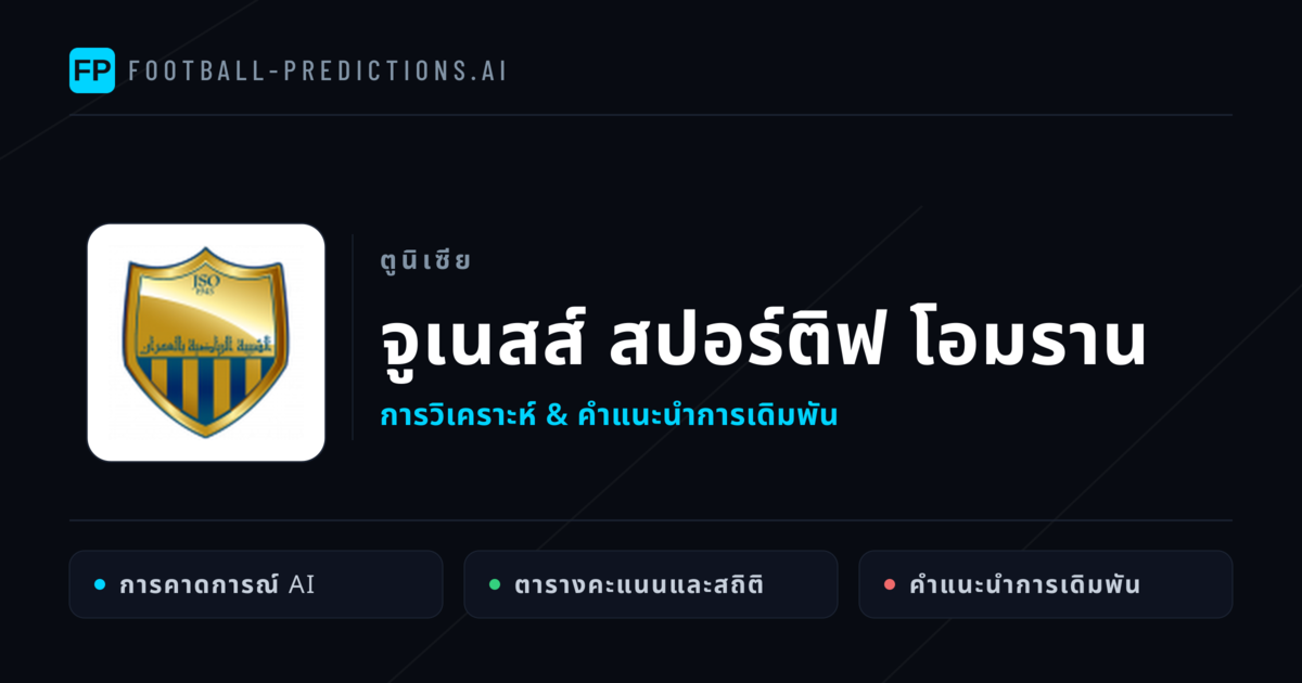 จูเนสส์ สปอร์ติฟ โอมราน การวิเคราะห์และสถิติ