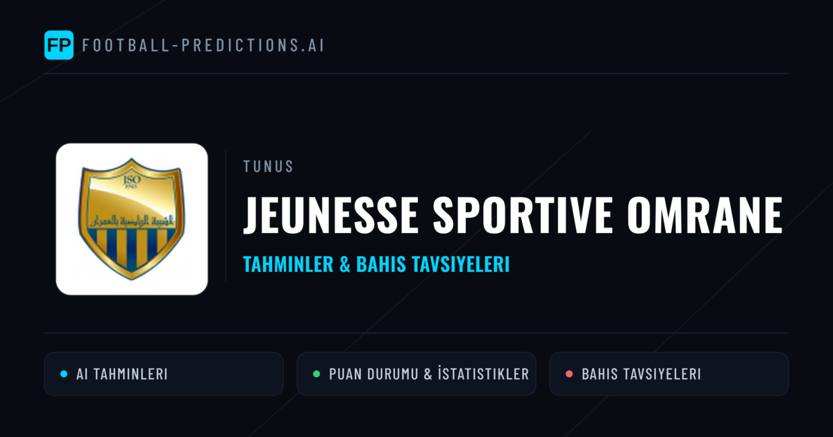 Jeunesse Sportive Omrane Tahminleri & İstatistikler