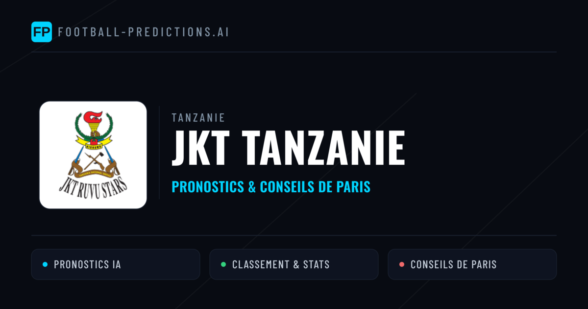 JKT Tanzanie Pronostics & Statistiques