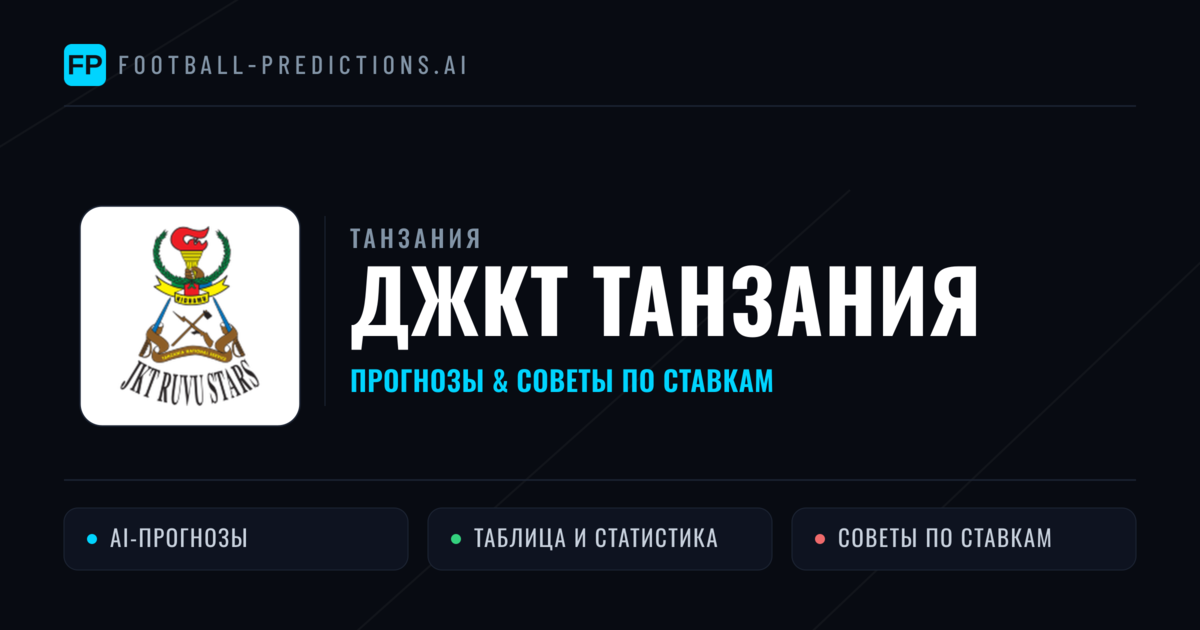 ДжКТ Танзания прогнозы и статистика