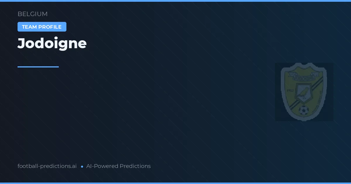 Jodoigne Predictions & Stats