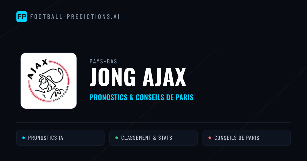 Jong Ajax Pronostics & Statistiques