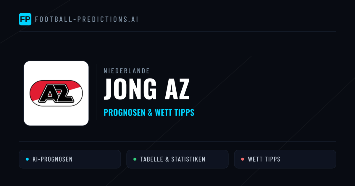 Jong AZ Prognosen & Statistiken