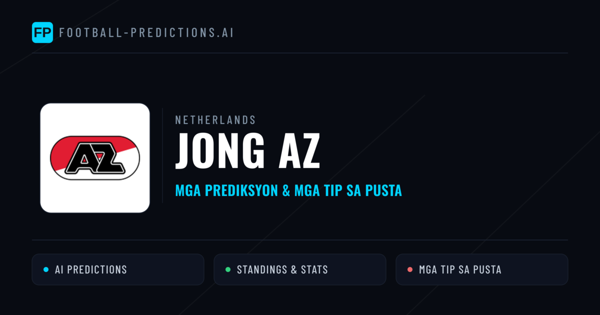 Jong AZ Predictions & Stats