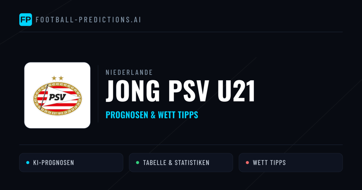 Jong PSV U21 Prognosen & Statistiken