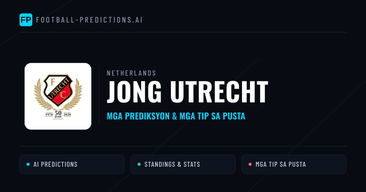 Jong Utrecht Predictions & Stats