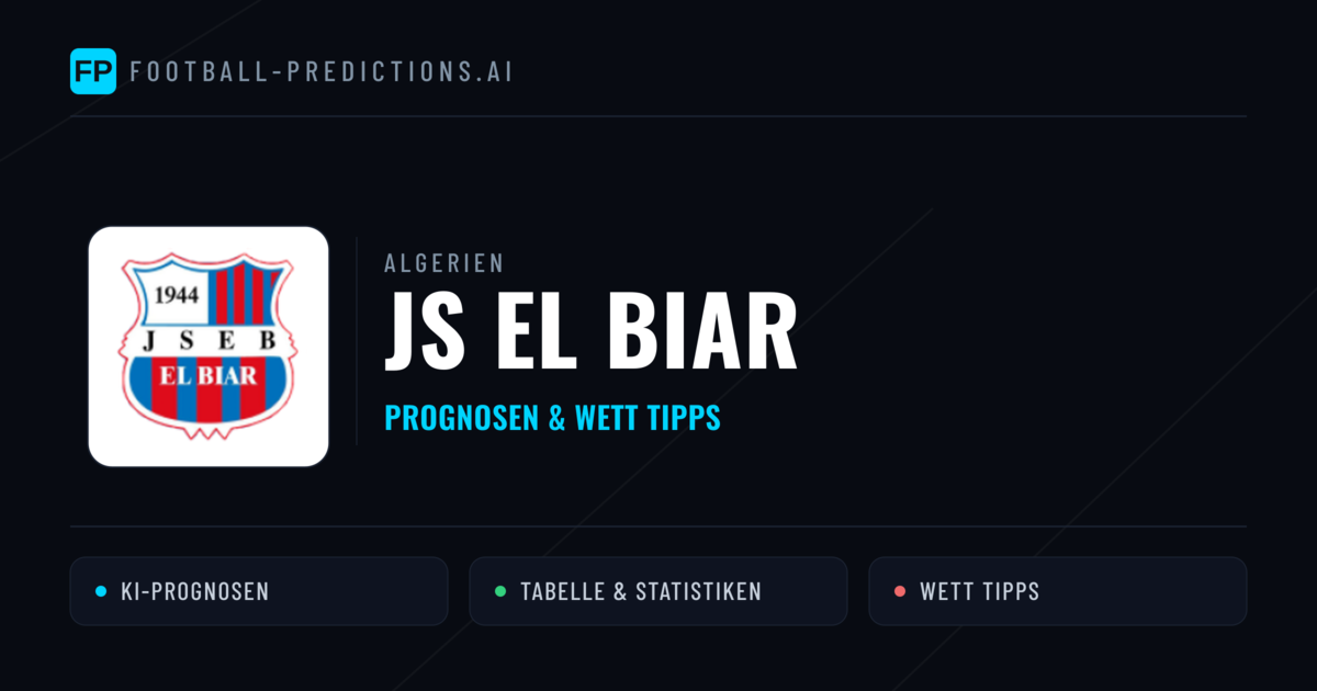 JS El Biar Prognosen & Statistiken
