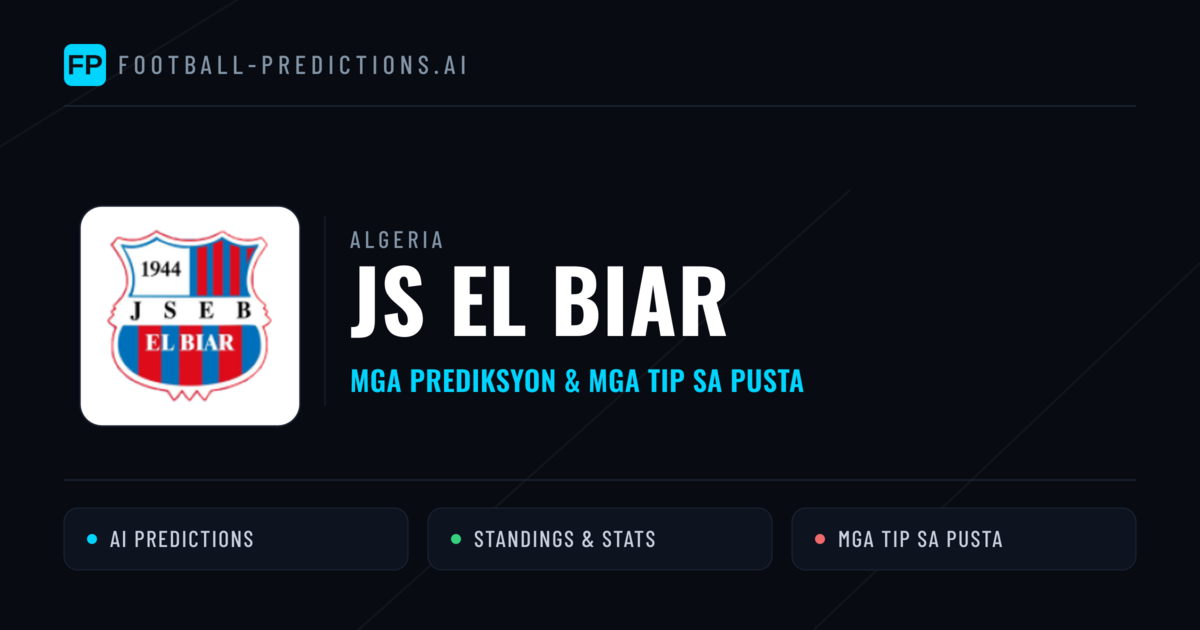 JS El Biar Predictions & Stats